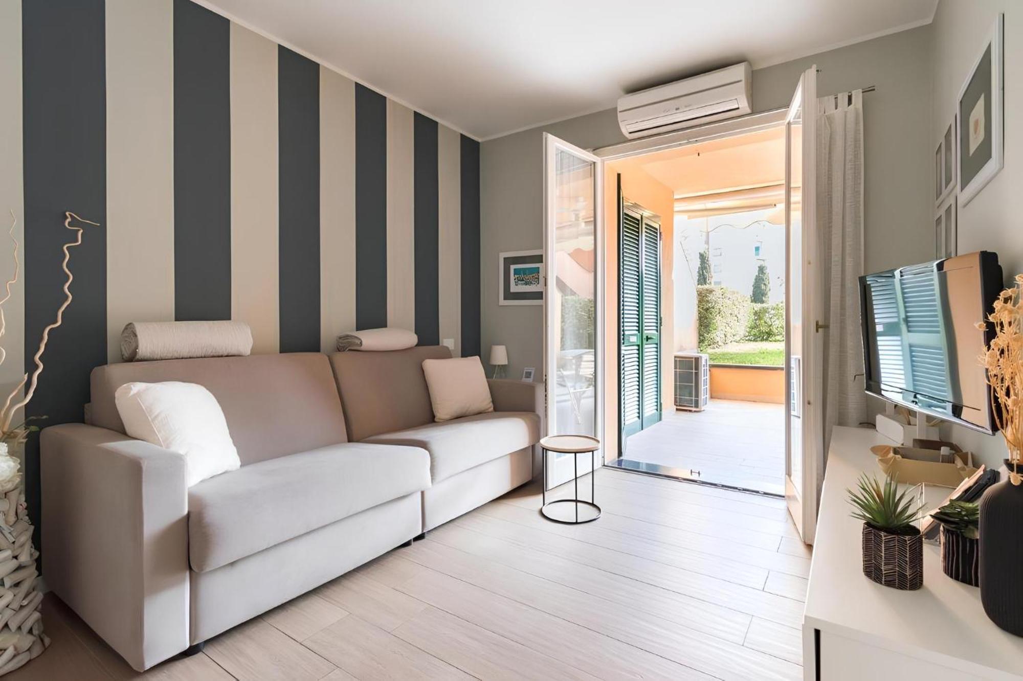Elegante Appartamento Con Piscina - Wi-Fi & Box Privato 圣雷默 外观 照片